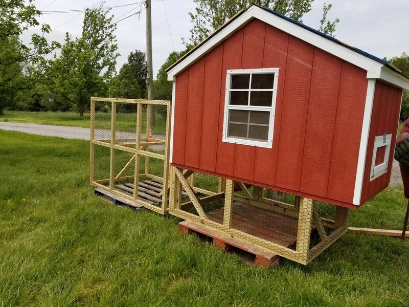 Chicken Coop and Run. Large size.