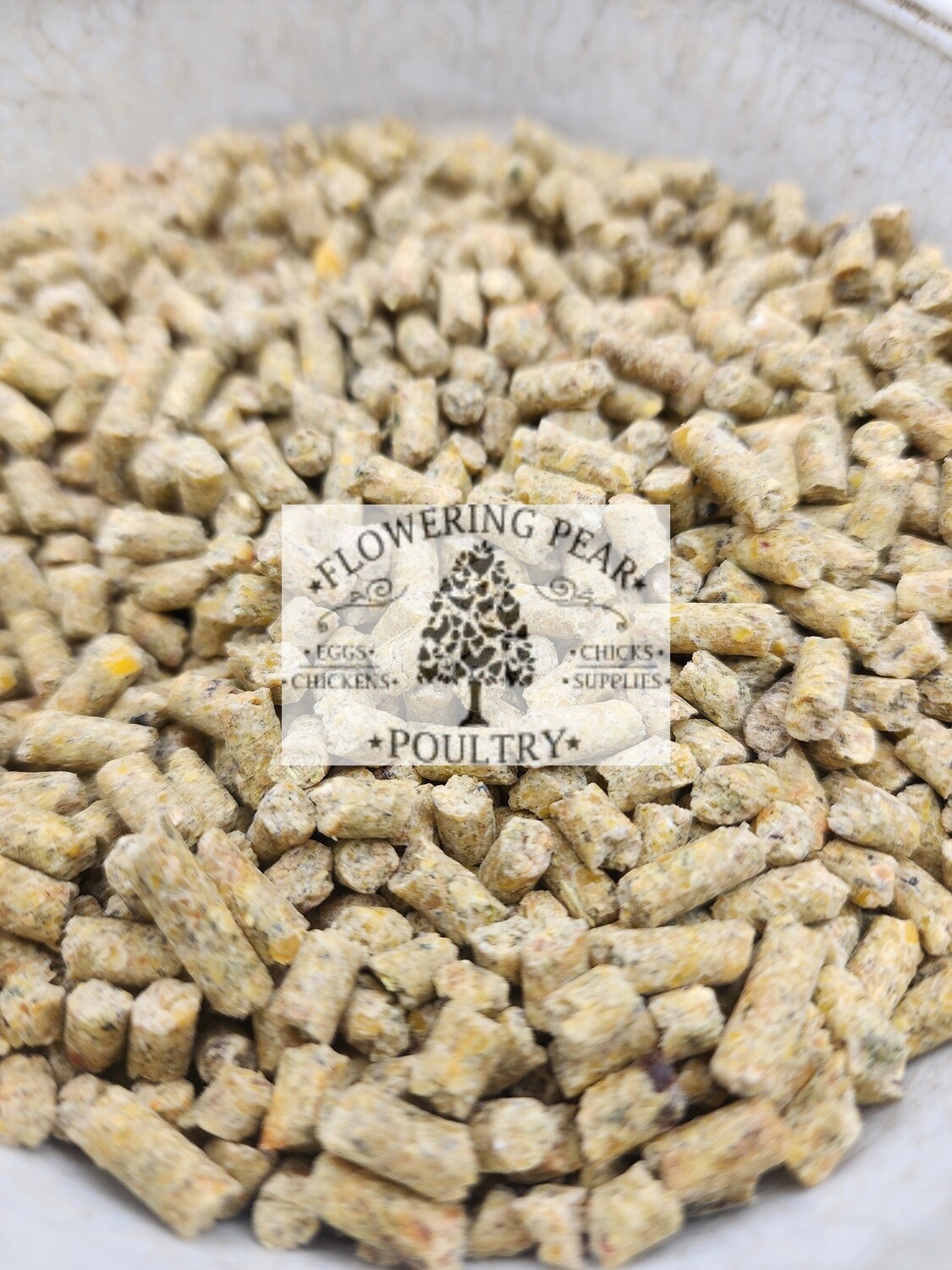 Original SPECIAL BLEND Flowering Pear Poultry recipe WINTER blend LAYER Feed 19% protein Pellets.