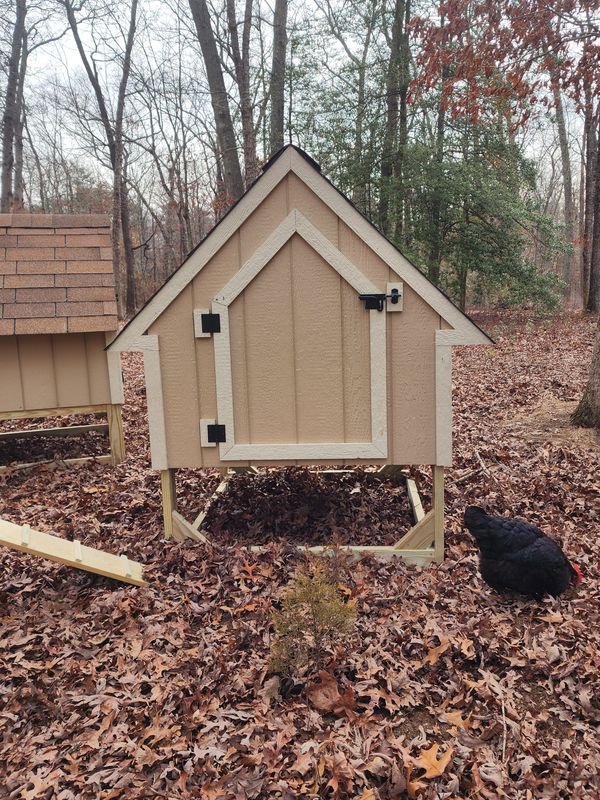 4x4 Chicken Coop with smart siding and pressure-treated legs