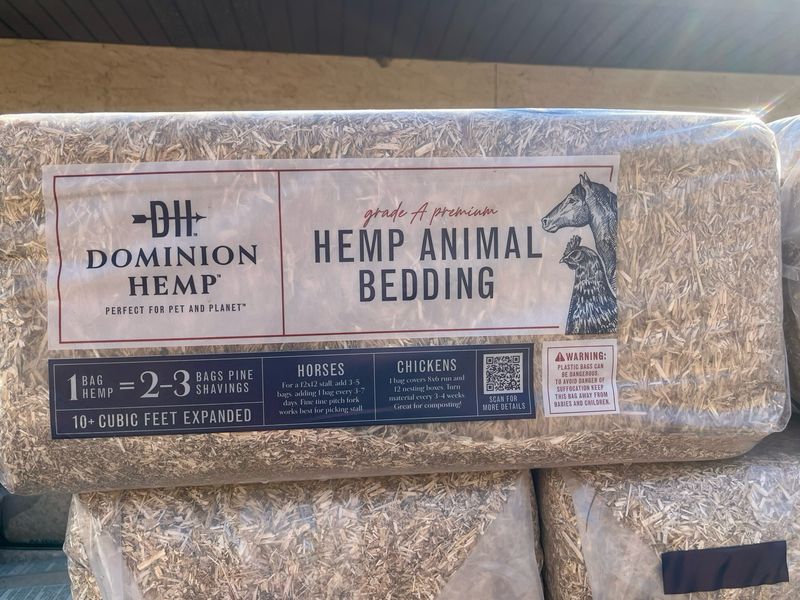 Hemp Bedding for your Chicken Coops. PRODUCT OF THE USA