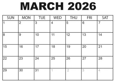 March 2026