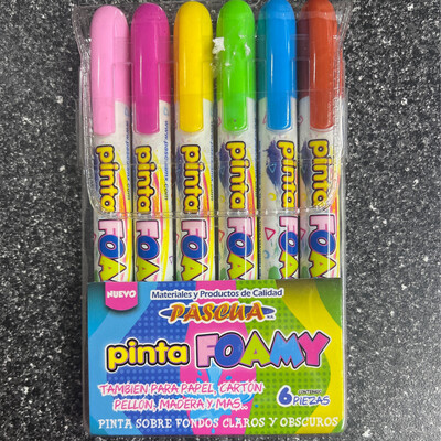 Pinta Foamy (Crayons) 6 Pcs