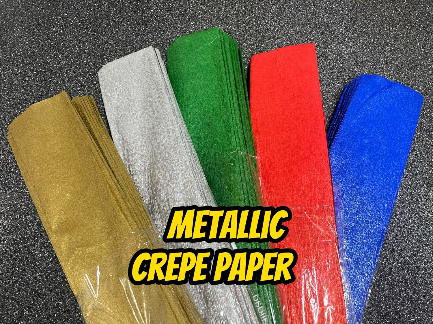 Papel Crepe Metálico / Metallic Crepe Paper  ( Pascua )