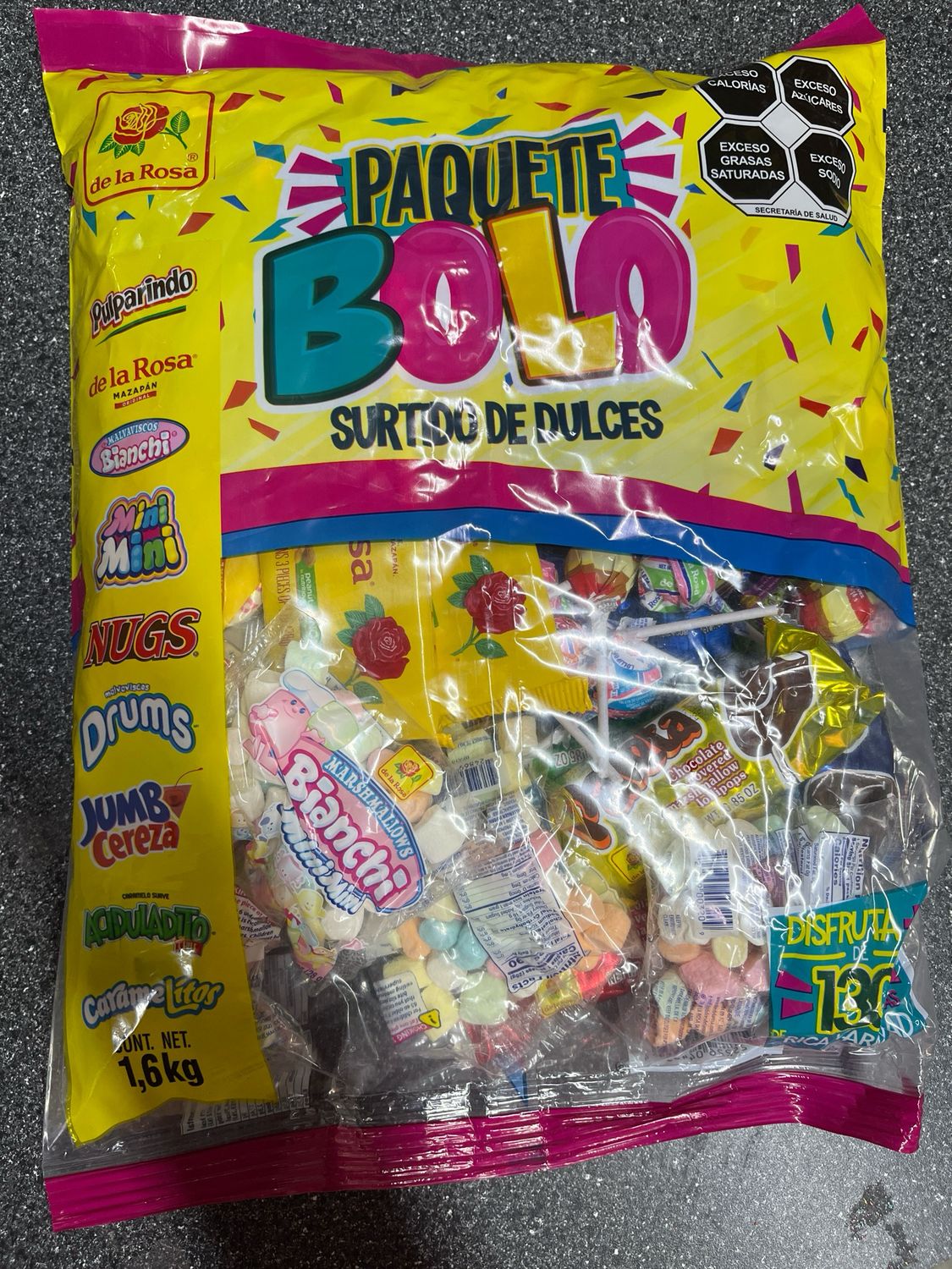 Paquete Bolo 130pcs De La Rosa