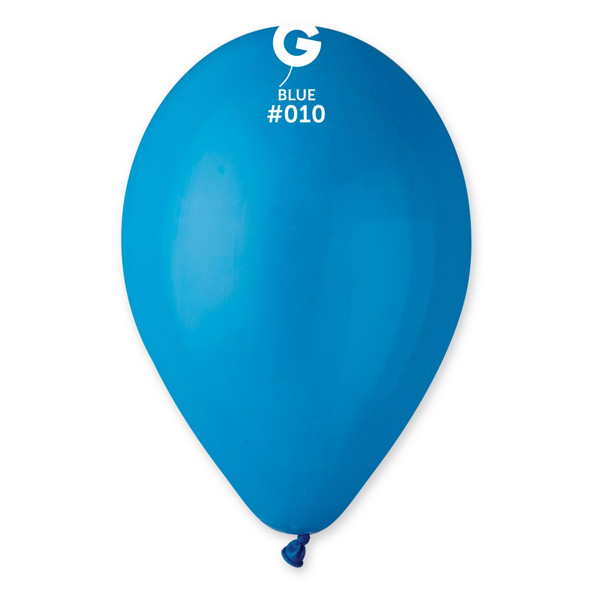 #010 Blue 111002 Standard Color 12 in 50pcs Gemar Balloons