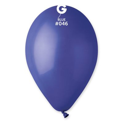 #046 Blue 114607 Standard Color 12 in 50pcs Gemar Balloons