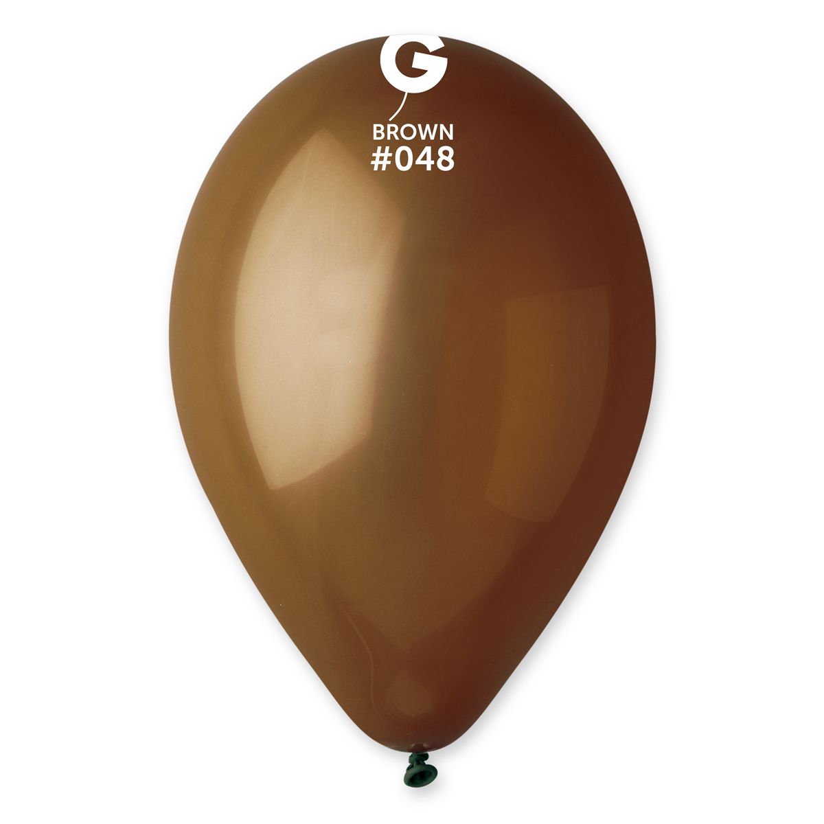 #048 Brown 114805 Standard Color 12 in 50PCS GEMAR Balloons