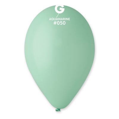 #050 Acquamarine 115000 Standard Color 12 in 50pcs Gemar Balloons