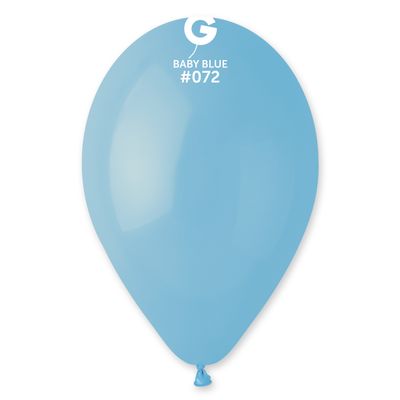 #072 Baby Blue 117202 Standard Color 12 in 50pcs Gemar Balloons