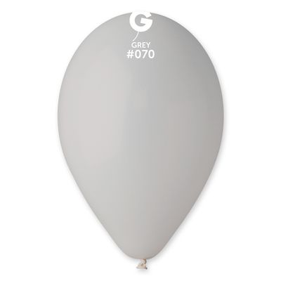 #070 Grey 117004 Standard Color 12 in 50pcs Gemar Balloons