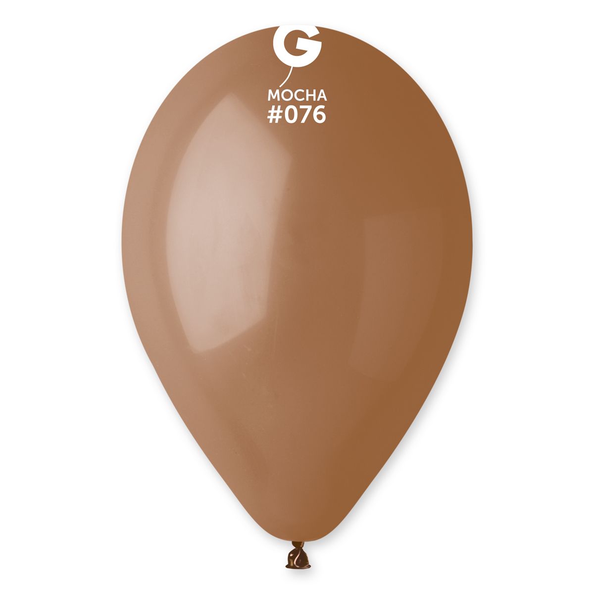 #076 Mocha 117608 Standard Color 12 in 50pcs Gemar Balloons