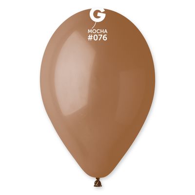 #076 Mocha 117608 Standard Color 12 in 50pcs Gemar Balloons