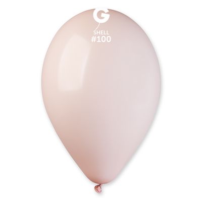 #100 Shell 1001107 Standard Color 12 in 50pcs Gemar Balloons