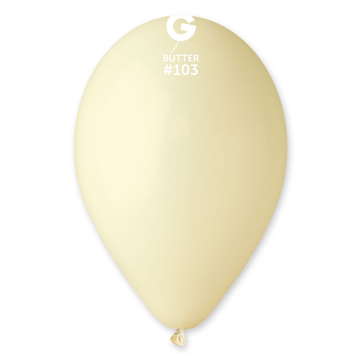 #103 Butter 1031104 Standard Color 12 in 50pcs Gemar Balloons