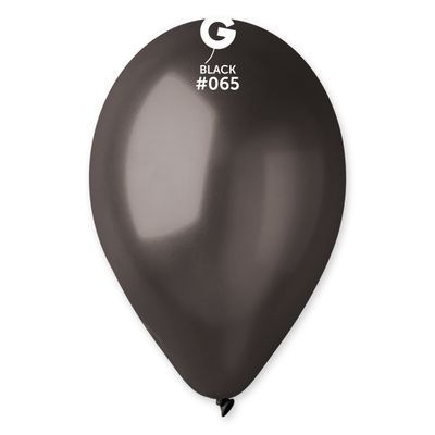 #065 Metal Black 116502 Metallic Color 12 in 50pcs Gemar Balloons