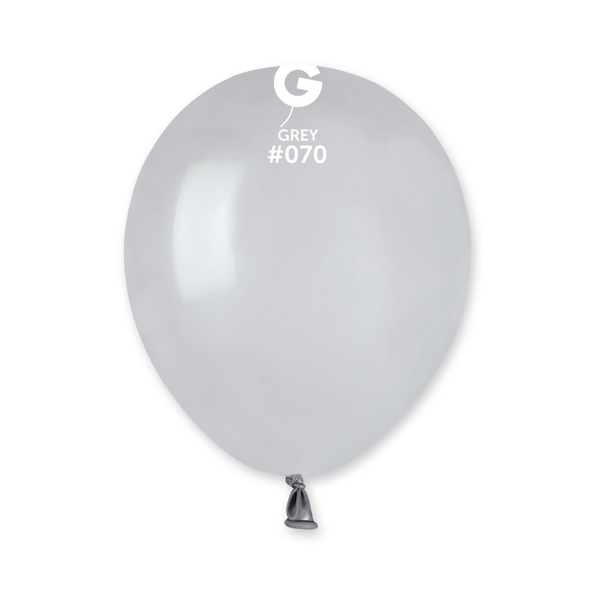 #070 Grey 057010 Standard Color 5 in 100pcs Gemar Balloons