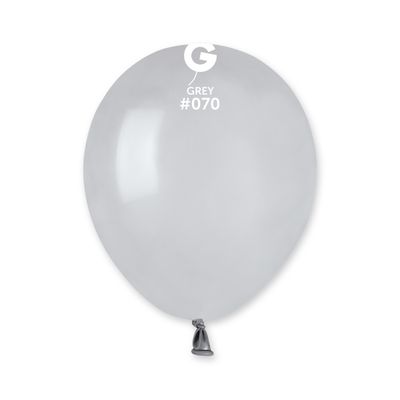 #070 Grey 057010 Standard Color 5 in 100pcs Gemar Balloons