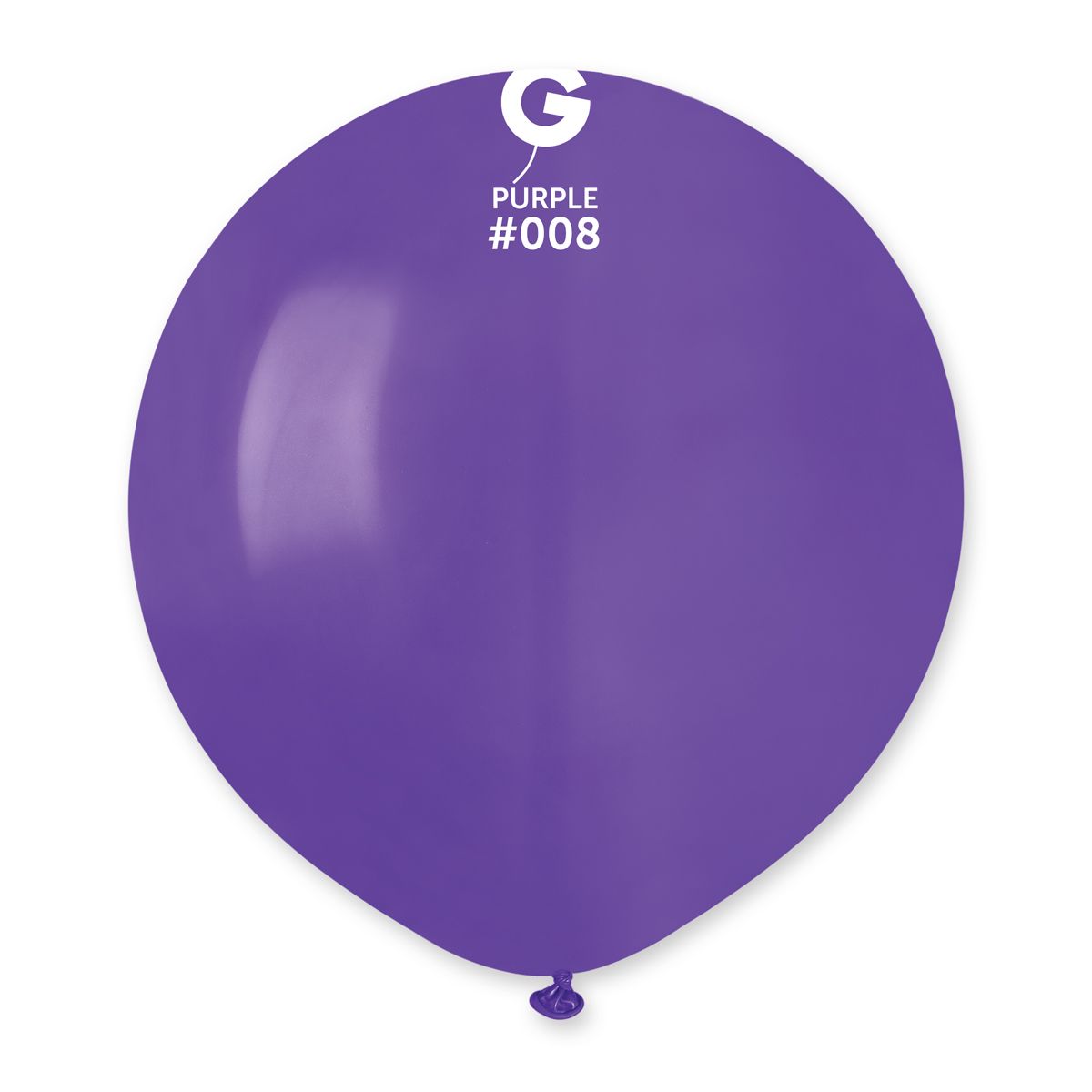 #008 Purple 200850 Standard Color 19 in 25pcs Gemar Balloons
