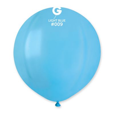 #009 Light Blue 150957 Standard Color 19 in 25pcs Gemar Balloons