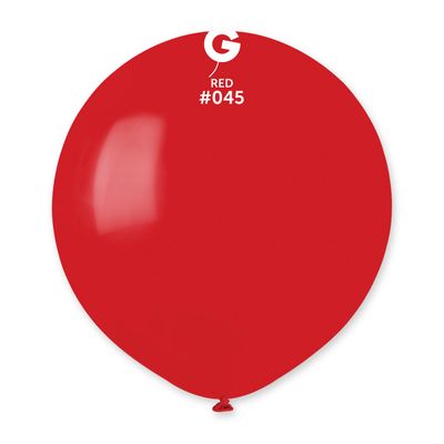 #045 Red 204551 Standard Color 19 in 25pcs Gemar Balloons