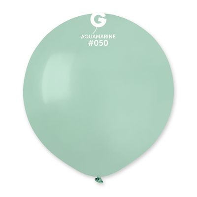 #050 Aquamarine  205053 Standard Color 19 in 25pcs Gemar Balloons