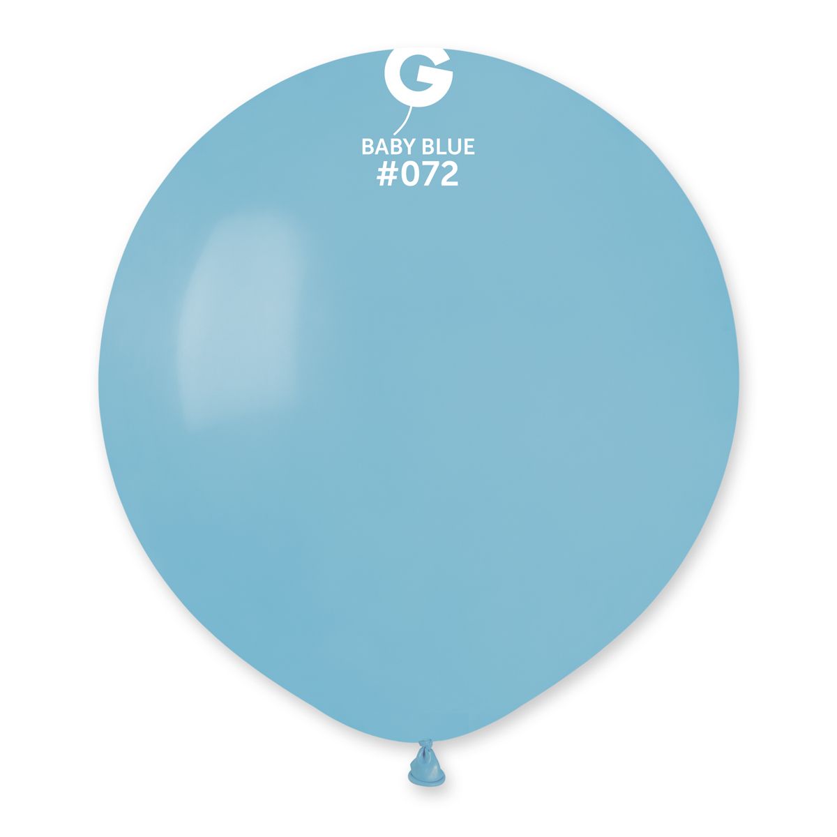 #072 Baby Blue 157253 Standard Color 19 in 25pcs Gemar Balloons