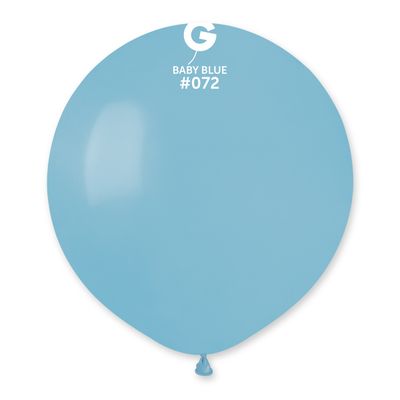 #072 Baby Blue 157253 Standard Color 19 in 25pcs Gemar Balloons
