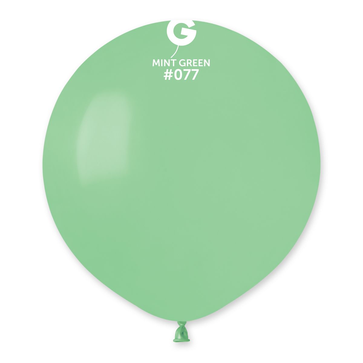 #077 Mint Green 157758 Standard Color 19 in 25pcs Gemar Balloons