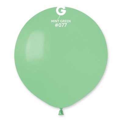 #077 Mint Green 157758 Standard Color 19 in 25pcs Gemar Balloons