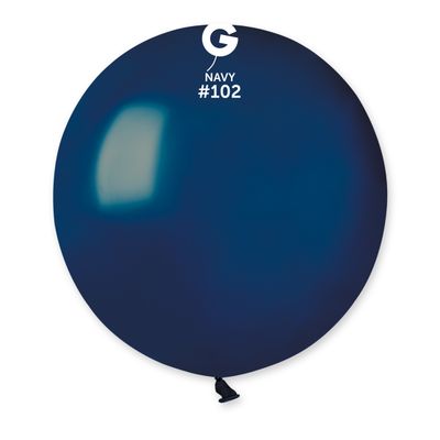 #102 Navy 1022058 Standard Color 19 in 25pcs Gemar Balloons