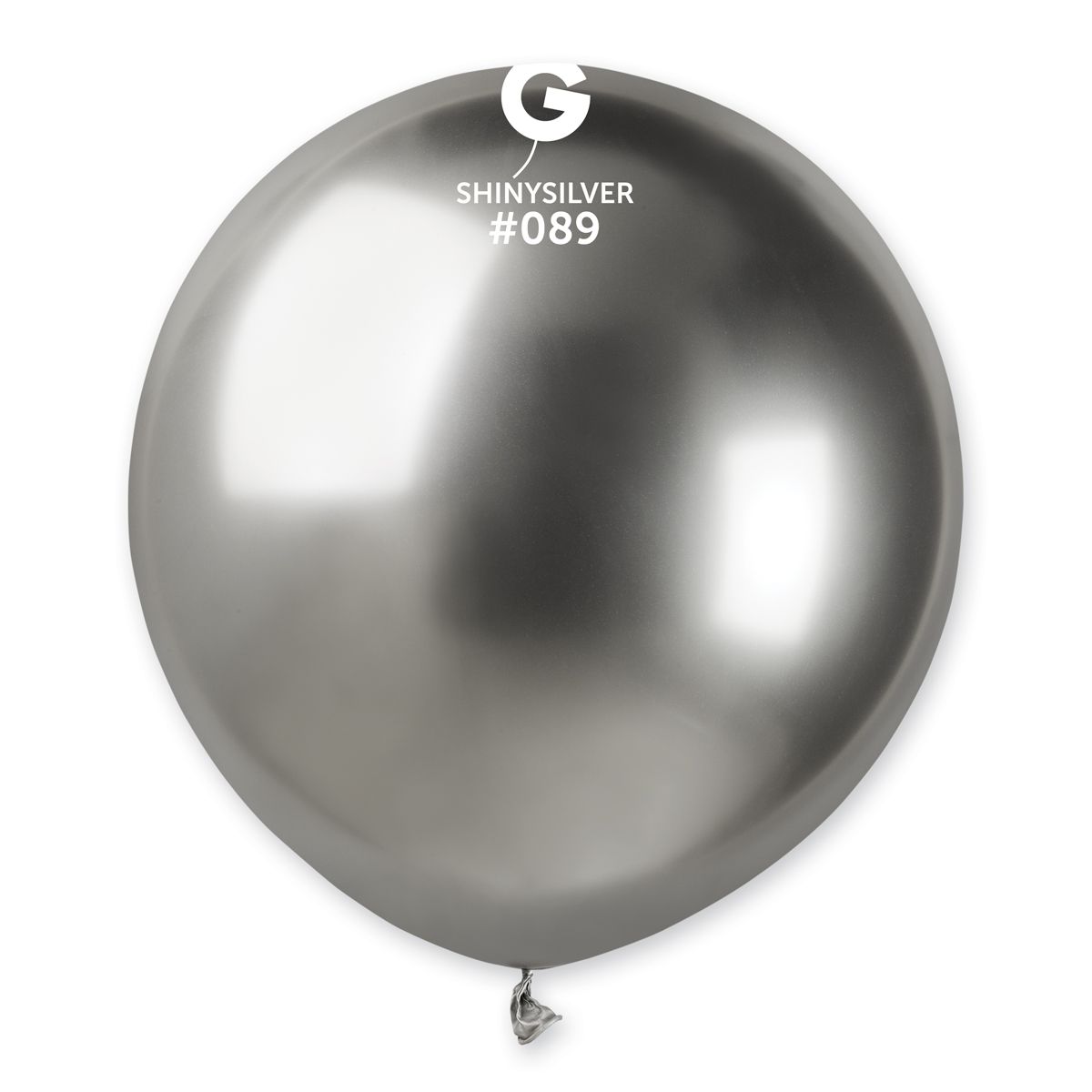 #089 Shiny Silver 158953 - 19 in 25pcs Gemar Balloons