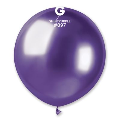 #097 Shiny Purple 159752 - 19 in 25pcs Gemar Balloons