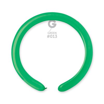 #013 Green 551303 Standard Color 2/60 in 50pcs Gemar Balloons