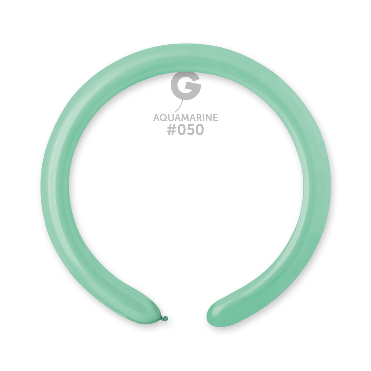 #050 Acquamarine 555004 Standard Color 2/60 in 50pcs Gemar Balloons