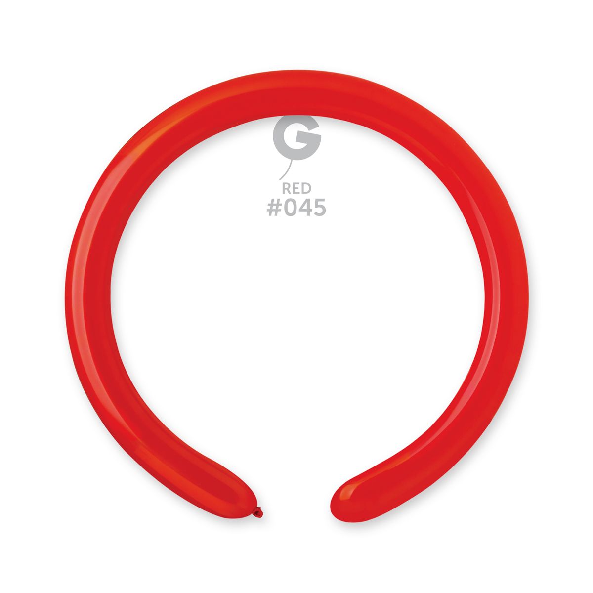 #045 Red 554502 Standard Color 2/60 in 50pcs Gemar Balloons