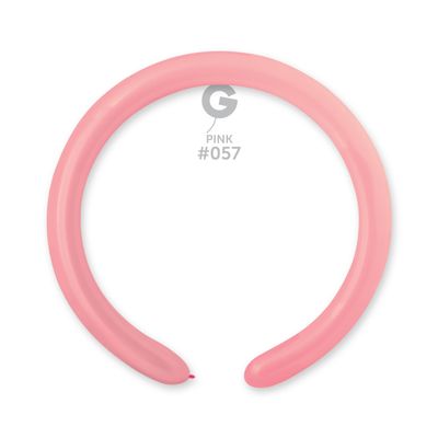 #057 Pink 555707 Standard Color 2/60 in 50pcs Gemar Balloons