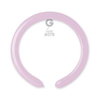 #079 Lilac 557909 Standard Color 2/60 in 50pcs Gemar Balloons