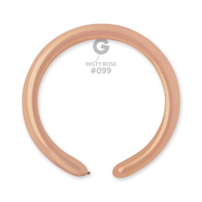 #099 Misty Rose 559903 Standard Color 2/60 in 50pcs Gemar Balloons