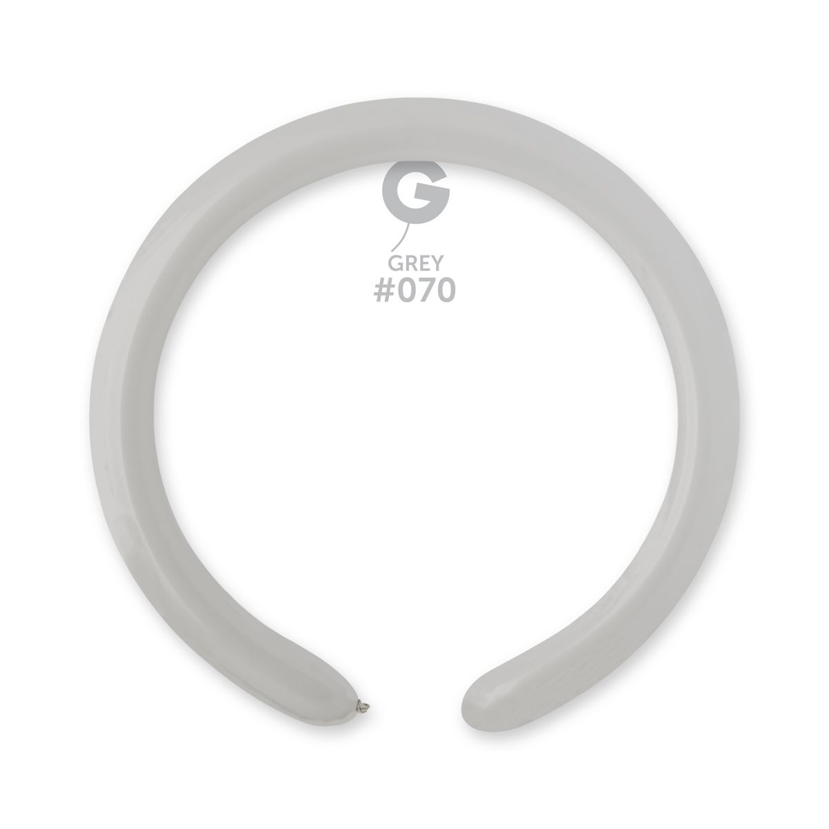 #070 Grey 557008 Standard Color 2/60 in 50pcs Gemar Balloons