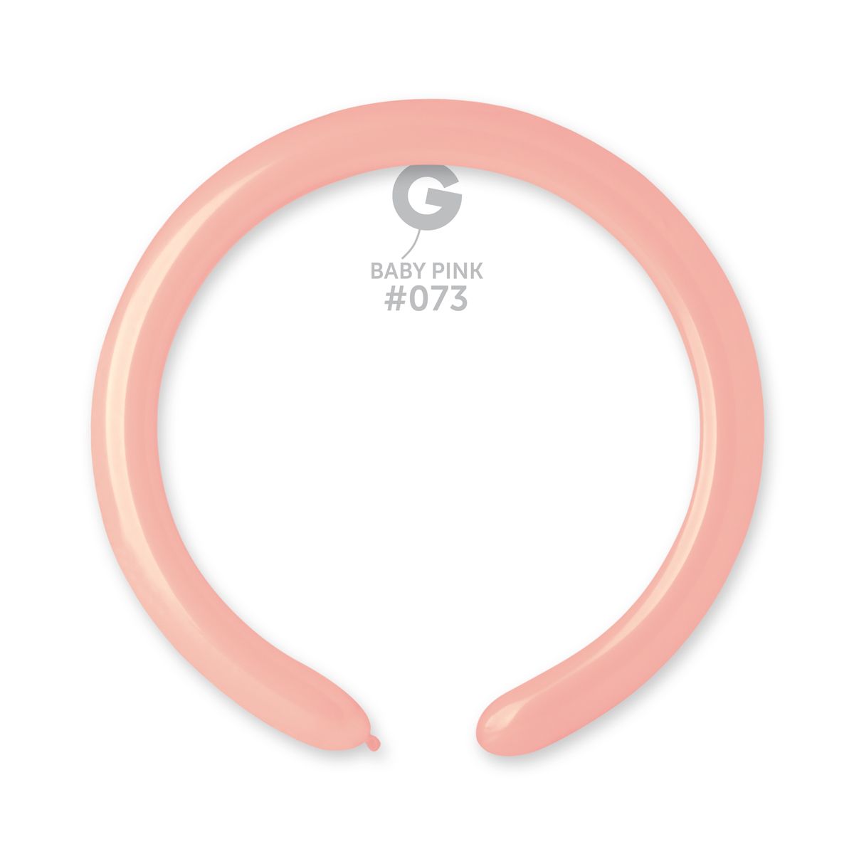 #073 Baby Pink 557305 Standard Color 2/60 in 50pcs Gemar Balloons