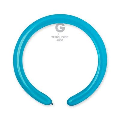 #068 Turquoise 556803 Standard Color 2/60 in 50pcs Gemar Balloons