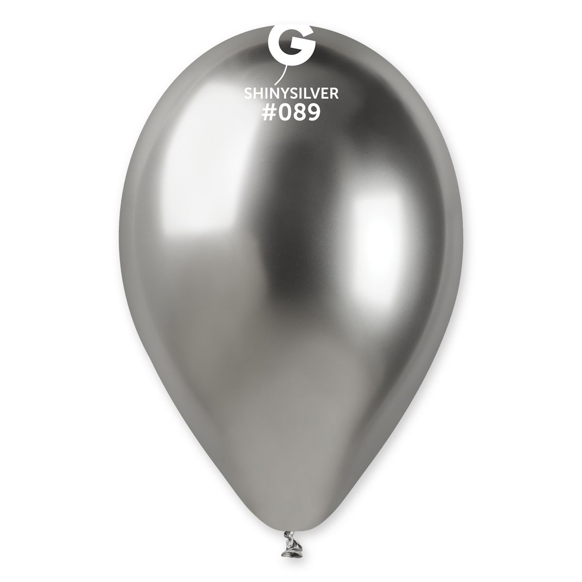 #089 Shiny Silver 128956 - 13 in 25pcs Gemar Balloons