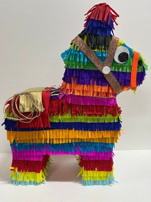 Pinata Donkey Colorful Handmade / Pinata Burro Mexicano