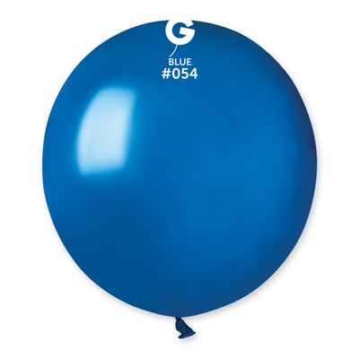 #054 Metal Blue 155457 Metallic Color 19 in 25pcs Gemar Balloons