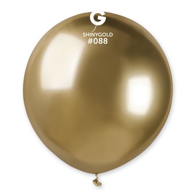 #088 Shiny Gold 158854 - 19 in 25pcs Gemar Balloons