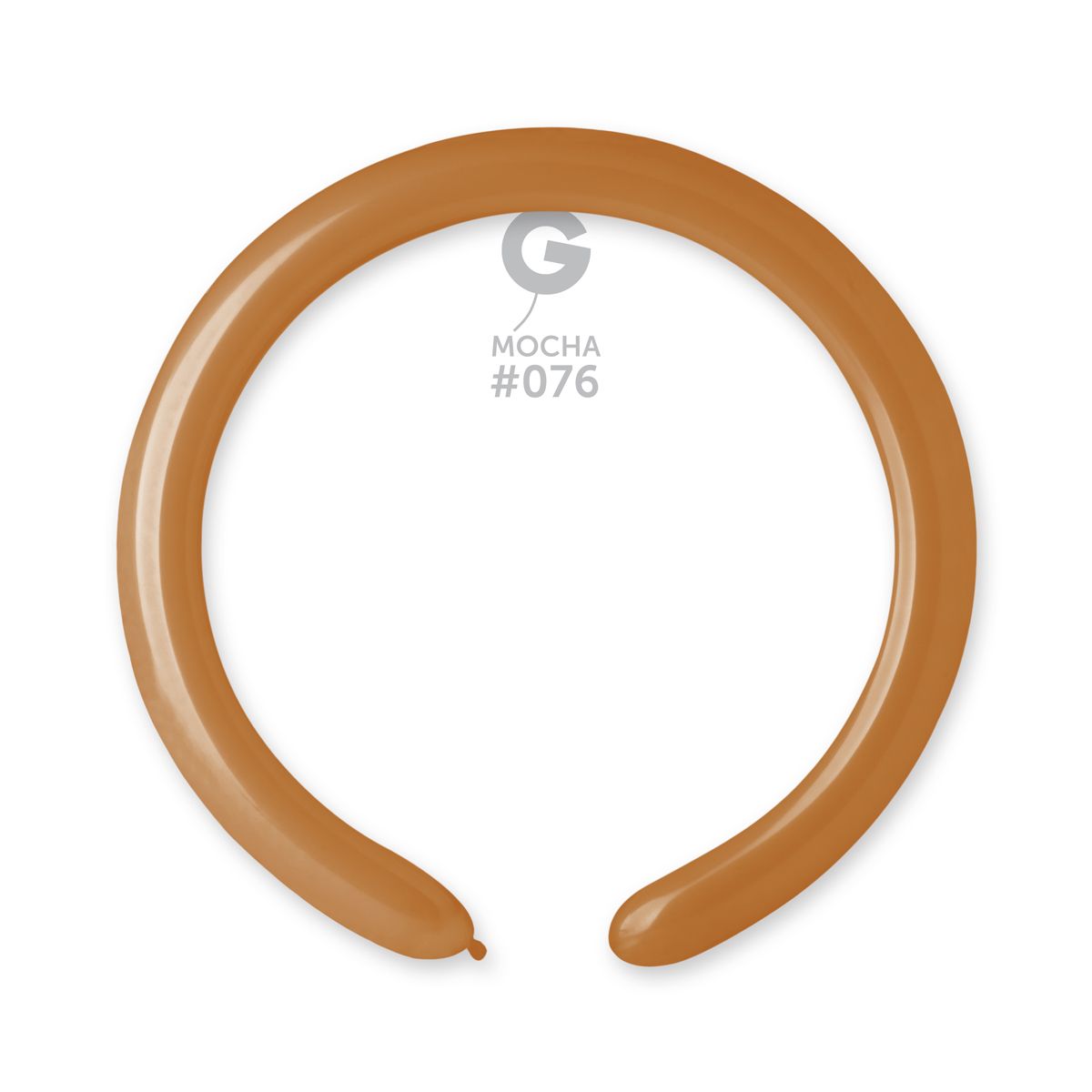 #076 Mocha 557602 Standard Color 2/60 in 50pcs Gemar Balloons