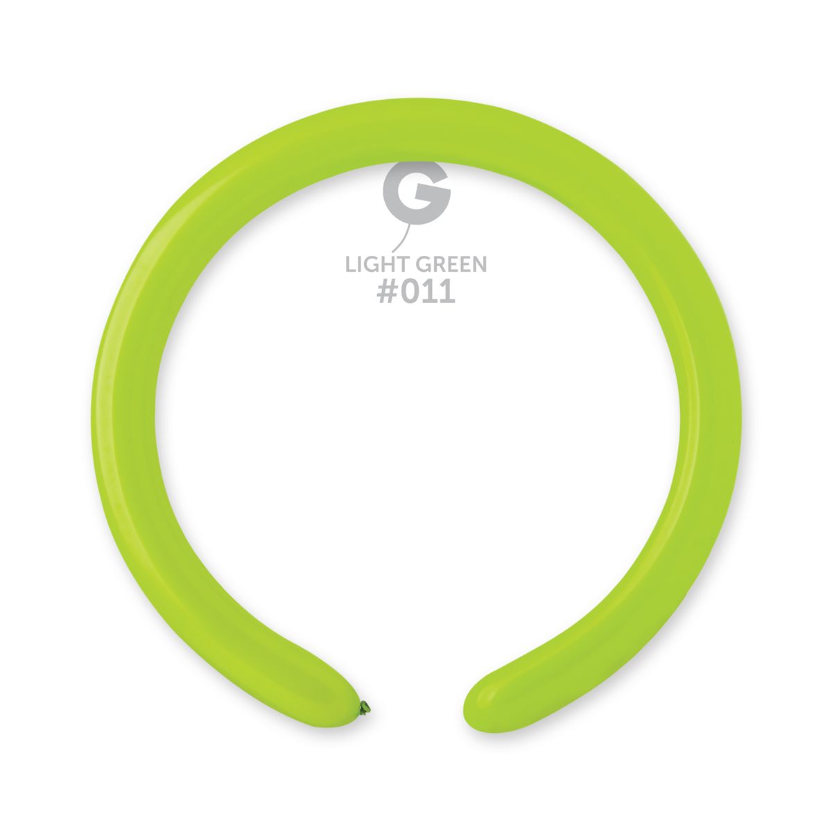 #011 Light Green 551105 Standard Color 2/60 in 50pcs Gemar Balloons