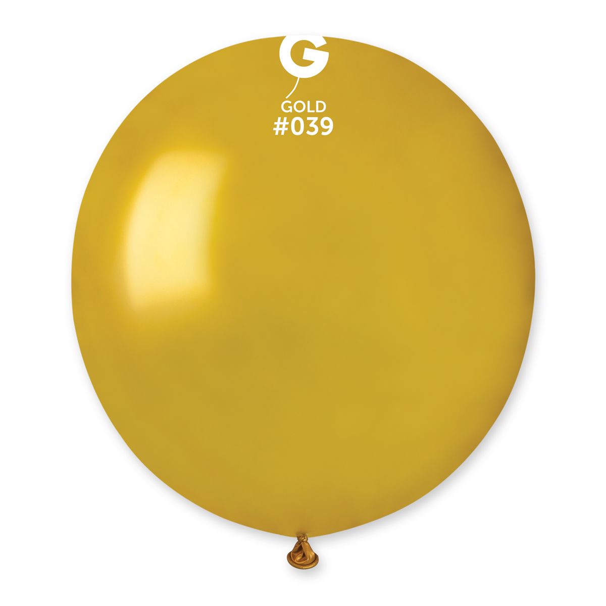 #039 Gold 153958 Metallic Color 19 in 25pcs Gemar Balloons