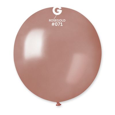 #071 Rose Gold 157154 Metallic Color 19 in 25pcs Gemar Balloons