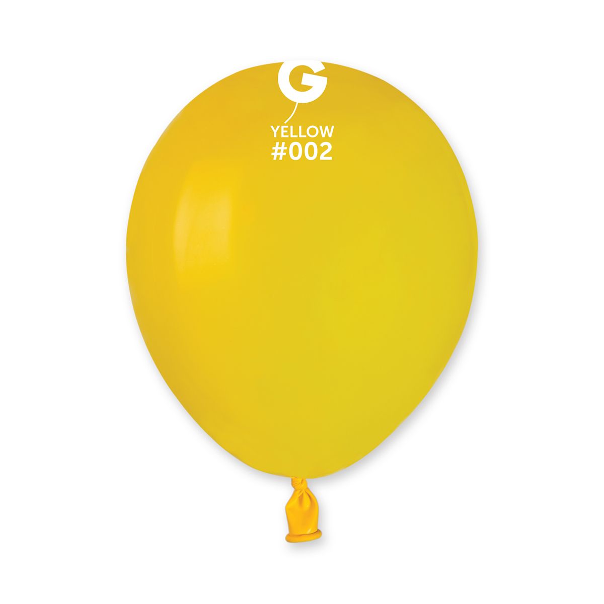 #002 Yellow 050219 Standard Color 5 in 100pcs Gemar Balloons
